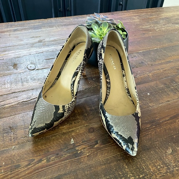 Coach Smith Python Pump Fog size 6 - Picture 3 of 10